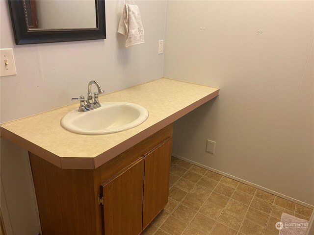 bathroom featuring vanity