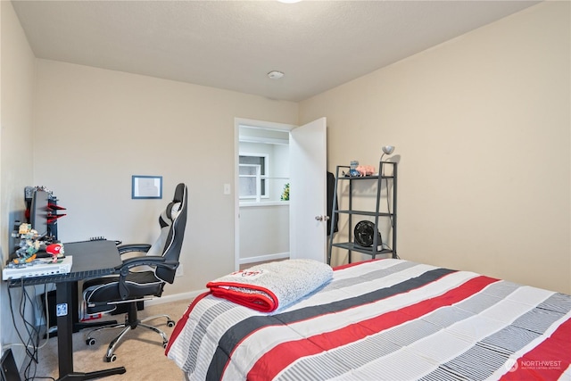 bedroom with carpet flooring