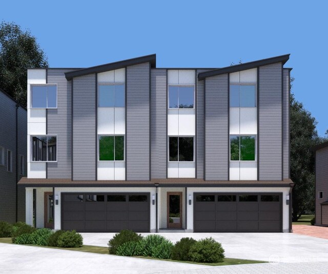 24328 Carter Rd Unit 2A, Bothell, WA 98012 - modern home with a garage and driveway
