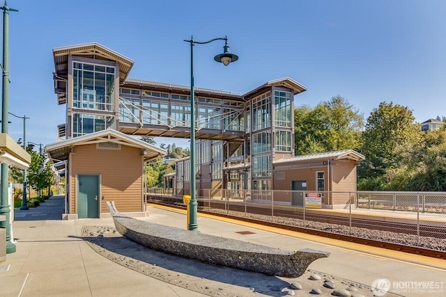 exterior space featuring fence