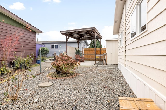 view of yard with a patio