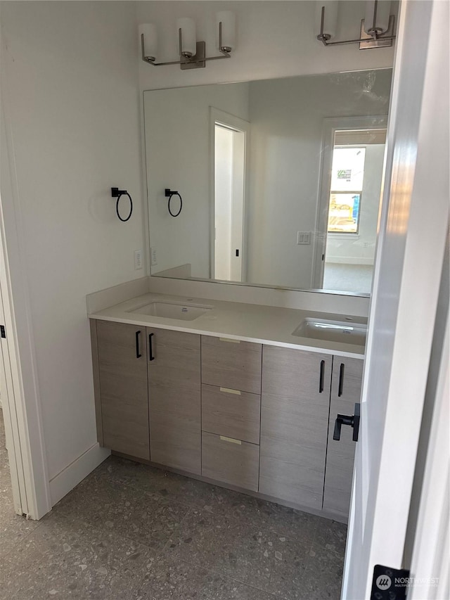 bathroom with vanity