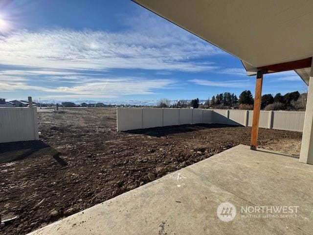 view of yard with a patio