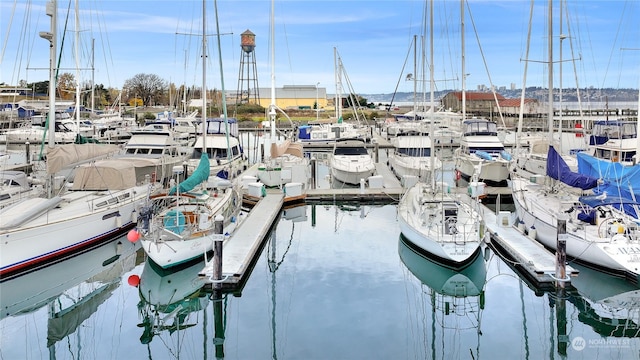 view of dock