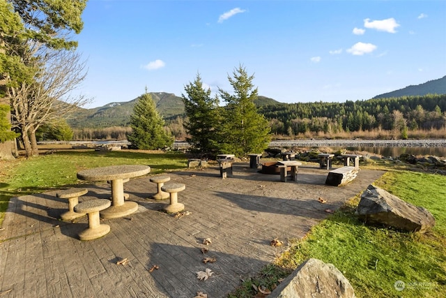 surrounding community featuring a mountain view