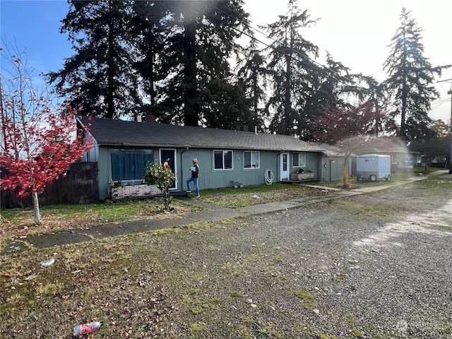 view of front of home