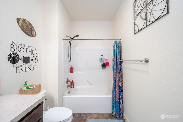 4719 Badger St, Moses Lake, WA 98837 - full bathroom with shower / bath combination with curtain and vanity