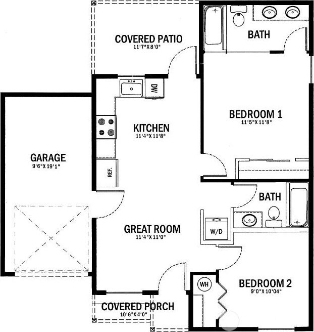 115 7th St SW, Long Beach, WA 98631 - view of floor plan / room layout