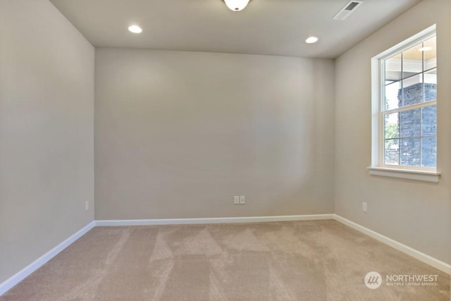 view of carpeted empty room