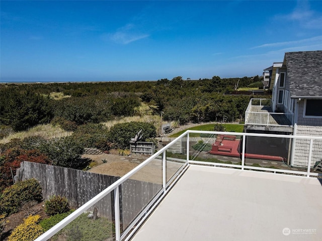 view of balcony
