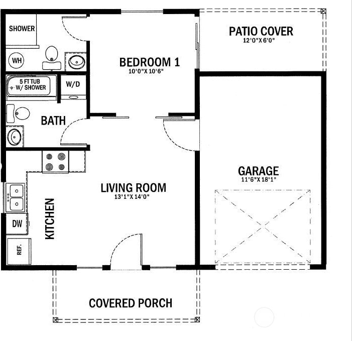123 7th St SW, Long Beach, WA 98631 - view of property floor plan