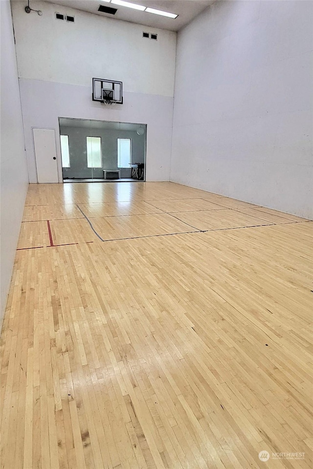 view of basketball court