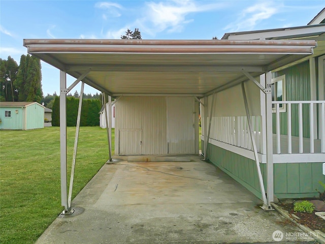 view of parking / parking lot