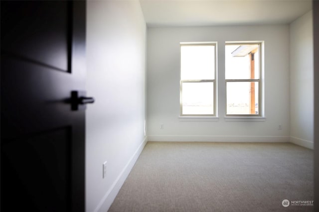 view of carpeted empty room