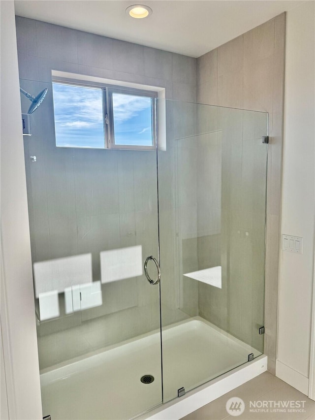 full bath with a stall shower