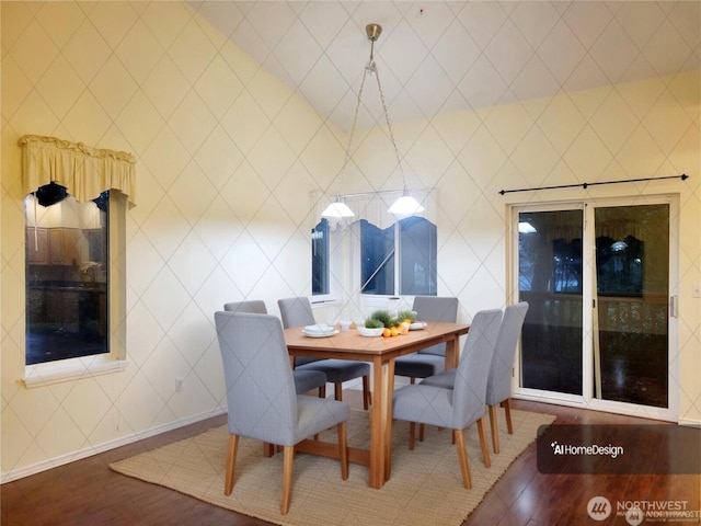 dining room featuring hardwood / wood-style floors