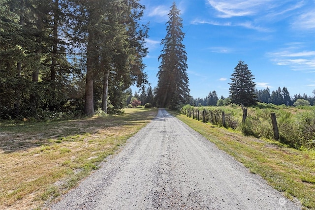 view of road