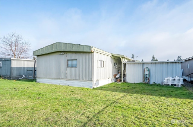 exterior space with a lawn