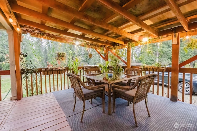 view of wooden terrace