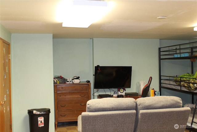 living room featuring hardwood / wood-style flooring