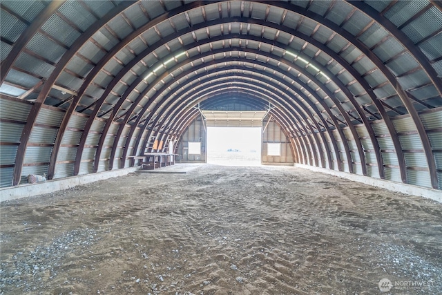 miscellaneous room featuring vaulted ceiling