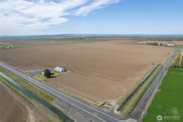 bird's eye view featuring a rural view
