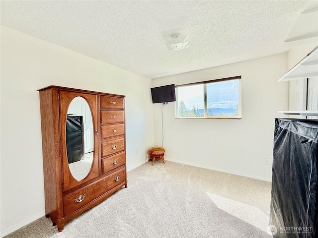 117 Heritage Dr, Elma, WA 98541 - bedroom featuring light colored carpet, baseboards, and a textured ceiling