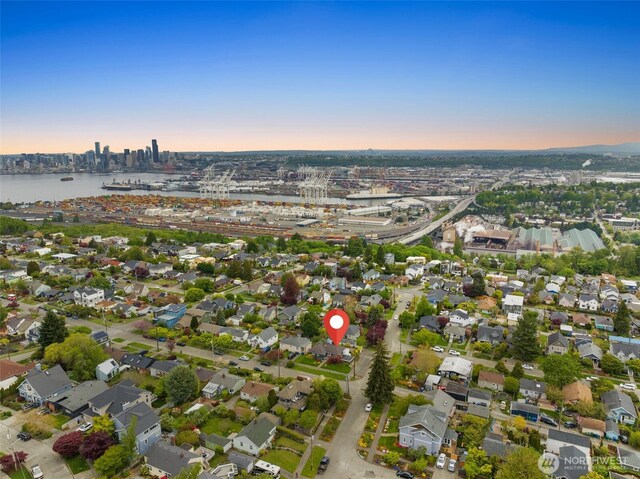 bird's eye view featuring a residential view