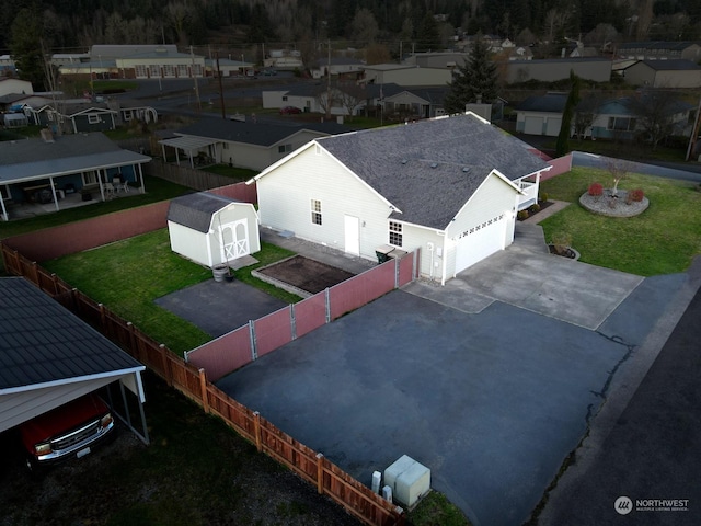 birds eye view of property