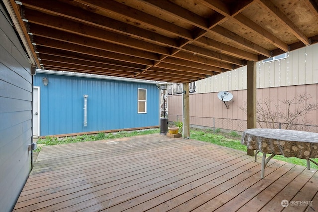 view of wooden terrace