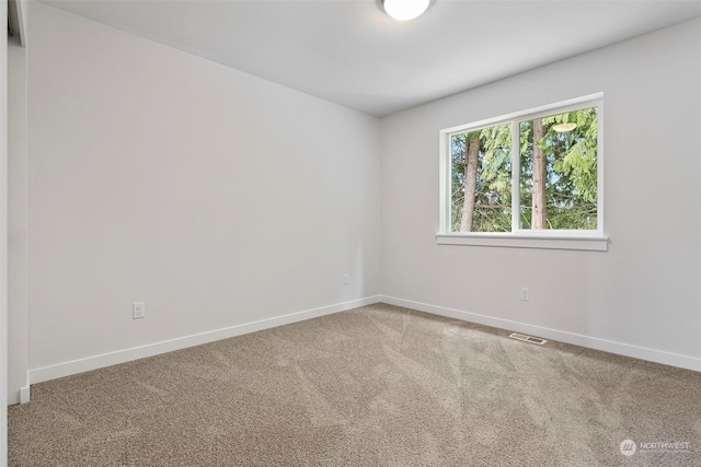 view of carpeted empty room