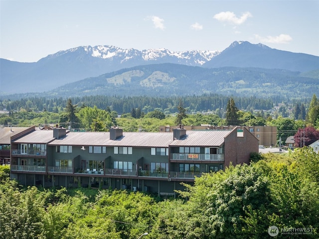 306 E Front St Unit 2, Port Angeles, WA 98362 - mountain view featuring a heavily wooded area
