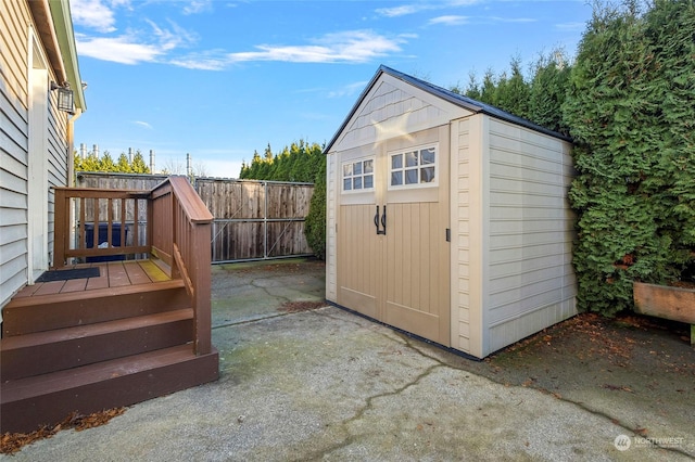 view of outbuilding