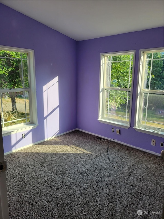 view of carpeted empty room