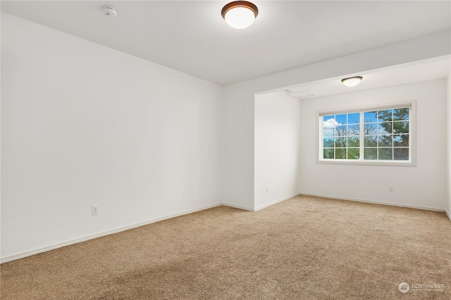 view of carpeted empty room