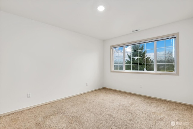 view of carpeted empty room