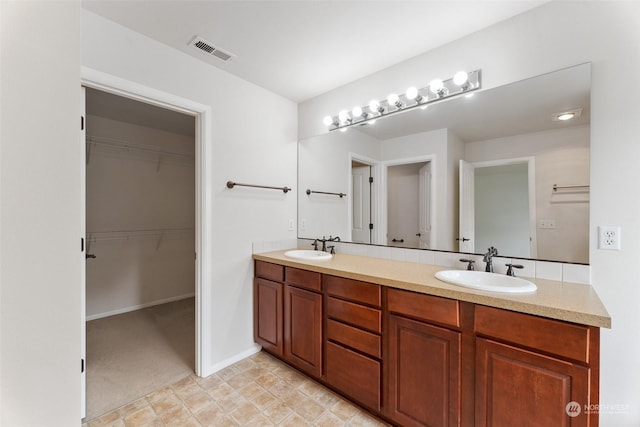 bathroom featuring vanity