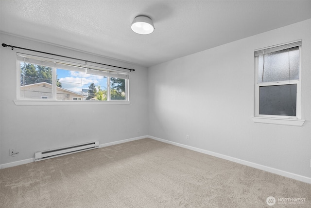 1128 N 91st St, Seattle, WA 98103 - unfurnished room with baseboard heating, carpet floors, and baseboards