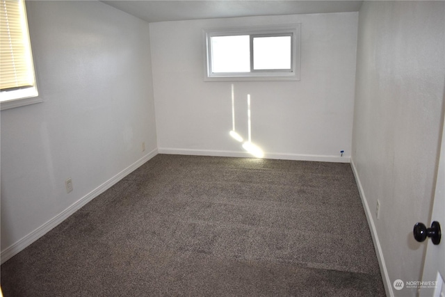 view of carpeted empty room