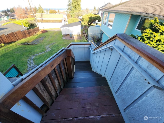 view of staircase