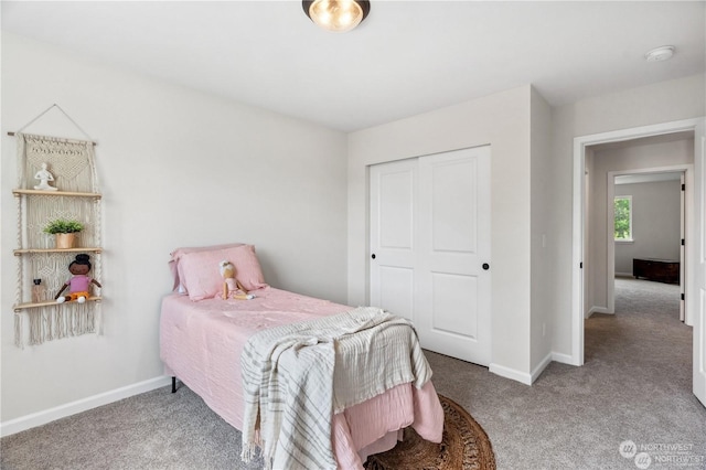 15507 65th Avenue Ct E, Puyallup, WA 98375 - carpeted bedroom with baseboards and a closet