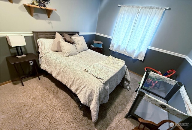 bedroom featuring carpet floors