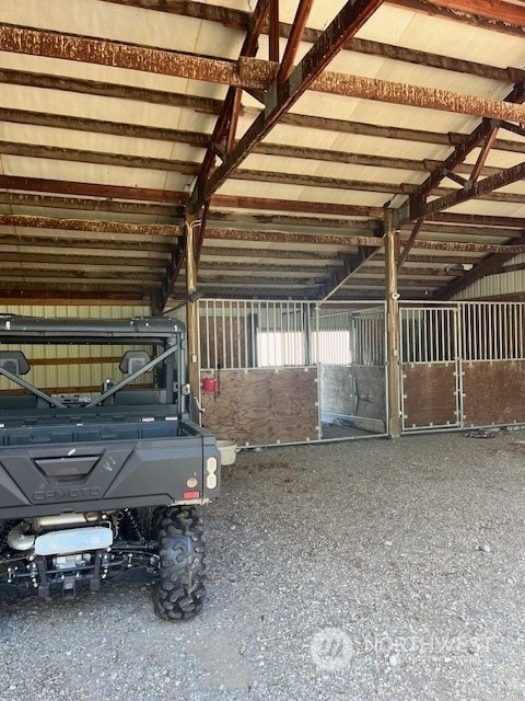 view of horse barn