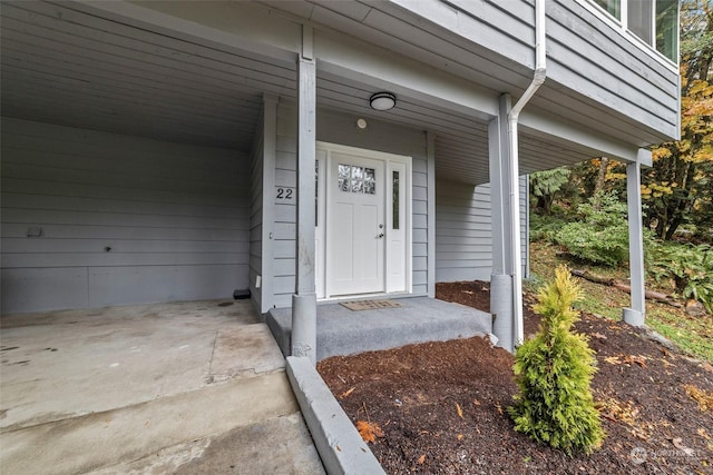 view of entrance to property