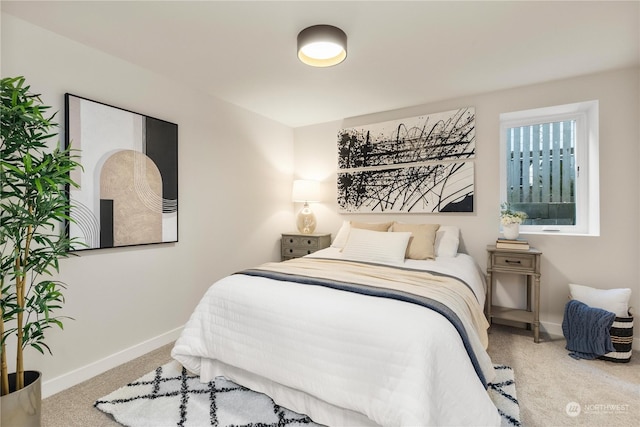 bedroom with carpet flooring