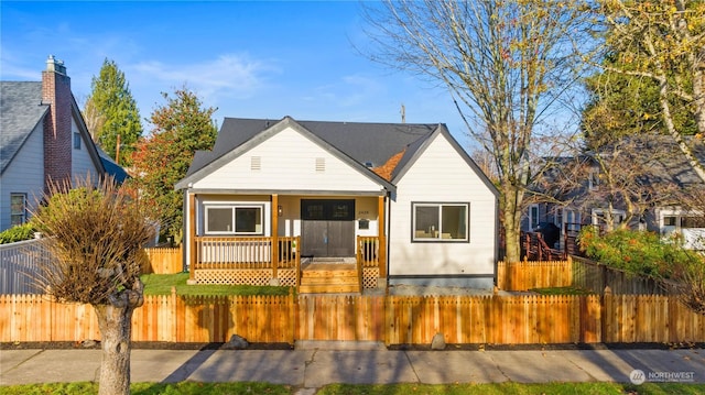 bungalow with covered porch