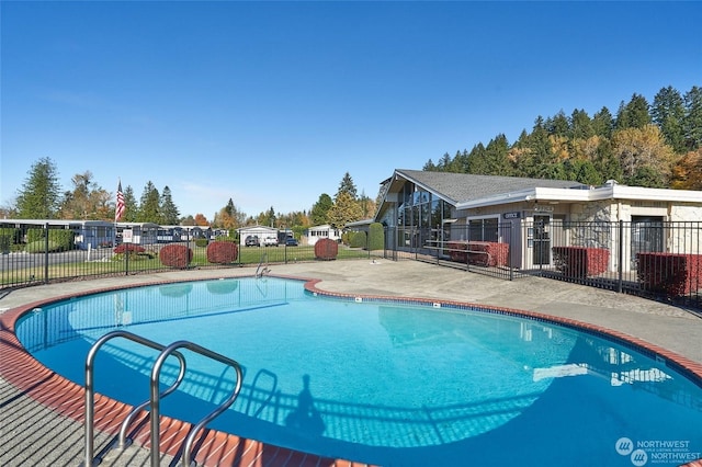 view of pool with a patio