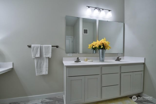 bathroom with vanity