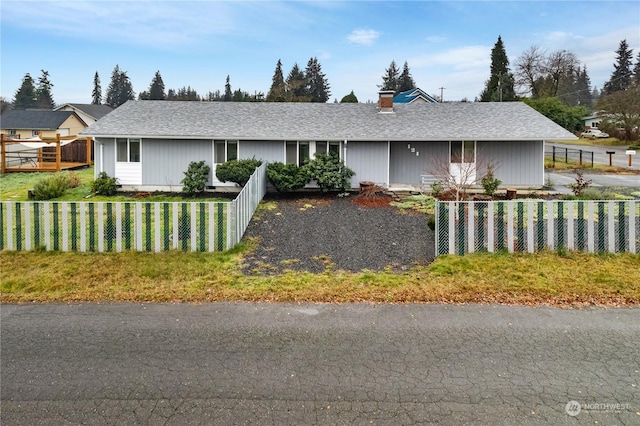 view of ranch-style home