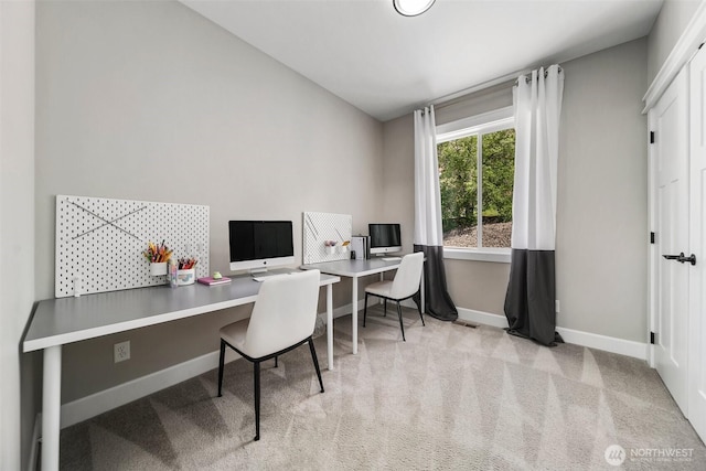 11 Holcomb Dr, East Wenatchee, WA 98802 - carpeted home office with baseboards and vaulted ceiling